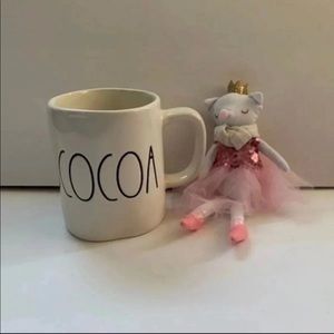 Rae Dunn 2019 Cocoa mug with black letter